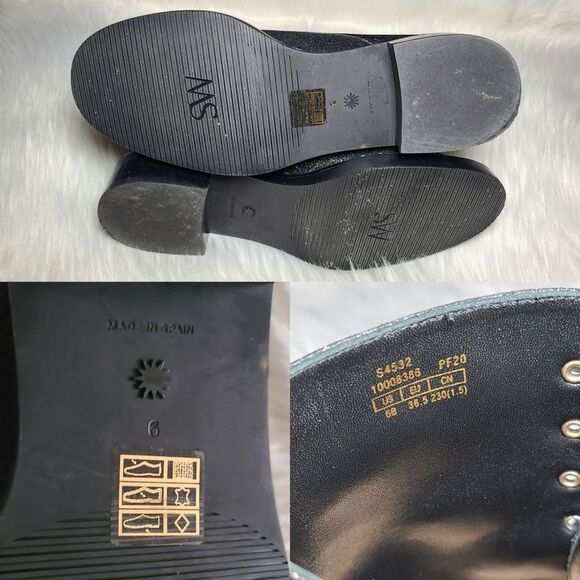 Stuart Weitzman|Sondra Bead Embellished Black Glitter Combat Boots, 6 - Picture 16 of 16